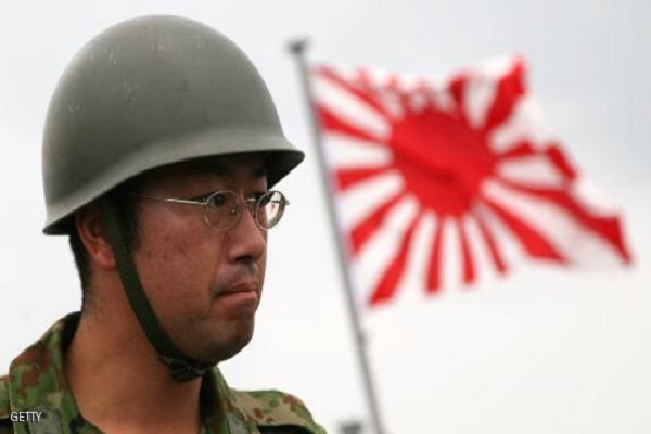 علم اليابان اثناء الحرب مع كوريا يثير ازمة
