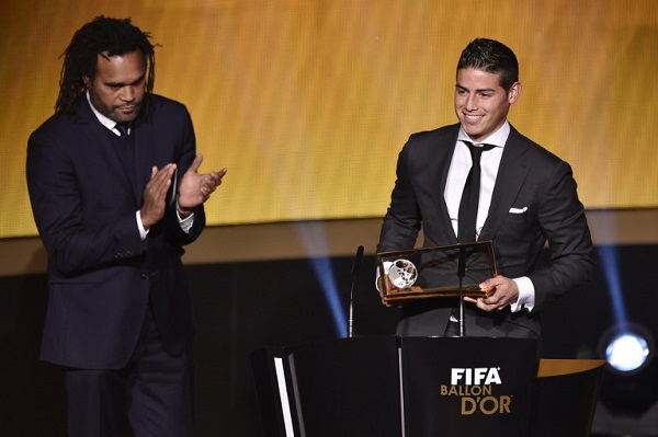 الكولومبي خاميس روديغيز يحصل على جائزة أفضل هدف في عام 2014