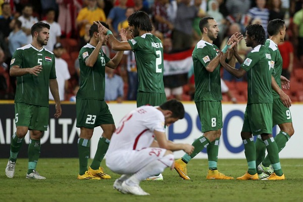 فرحة عراقية بعد الفوز ومدرب الأردن لوم الحظ