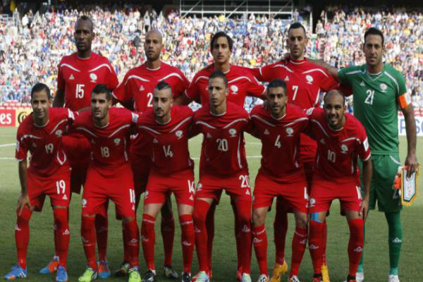 منتخب فلسطين قبل مباراة اليابان