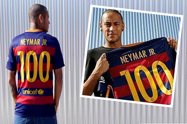 نيمار انضم إلى قائمة اللاعبين الذين لعبوا بألوان برشلونة 100 مباراة رسمية في كافة المسابقات