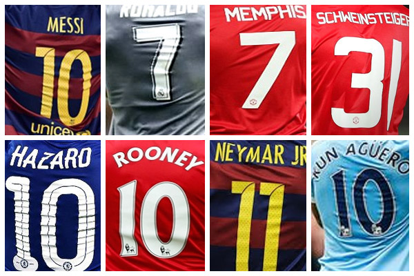أعلى 10 قمصان لاعبين مبيعاً في العالم