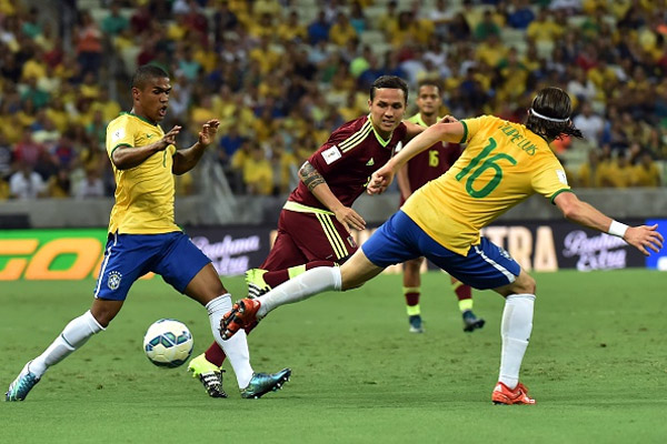 من مباراة البرازيل وفنزويلا