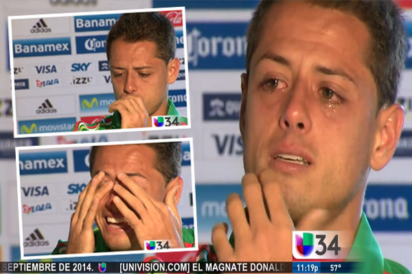 تشيتشاريتو يبكي بحرقة خلال مقابلة تلفزيونية