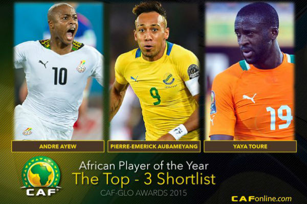 القائمة النهائية للمرشحين للفوز بجائزة أفضل لاعب في افريقيا 2015