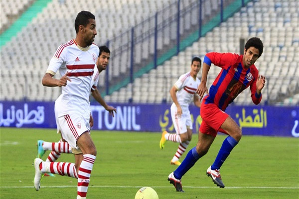 جانب من مباراة سابقة بين بتروجيت والزمالك 