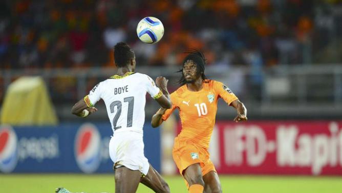 من مباراة نهائي كأس امم افريقيا بين غانا وساحل العاج