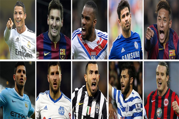 قائمة اللاعبين العشرة الأكثر فعالية في الدوريات الأوروبية الكبرى