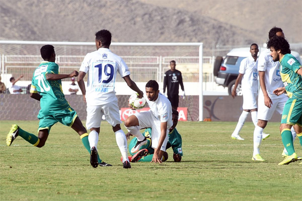 جانب من مباراة الهلال ونجران