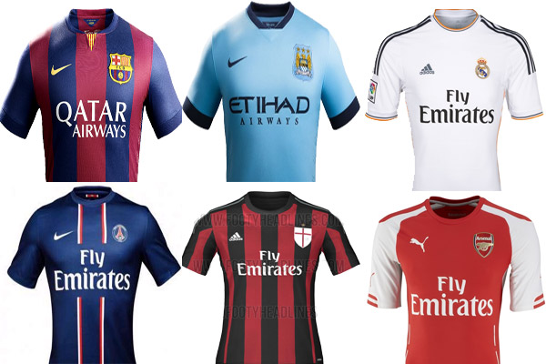 قمصان كبار الأندية الأوروبية تتزين بأسماء الشركات الإماراتية والقطرية 