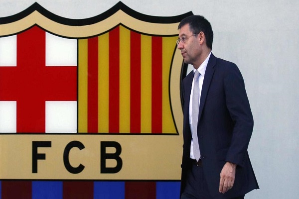 رئيس نادي برشلونة، الاسباني لكرة القدم، جوزيف ماريا برتوميو