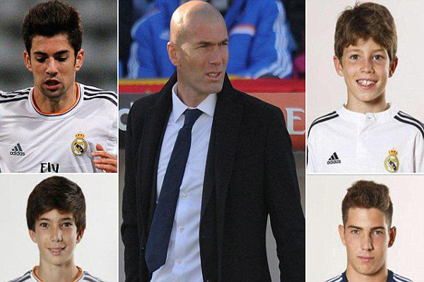 زيزو قد يشرف على تدريب أبنائه الأربعة في ريال مدريد