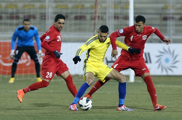 فوز الاهلي على ضيفه الحسين إربد