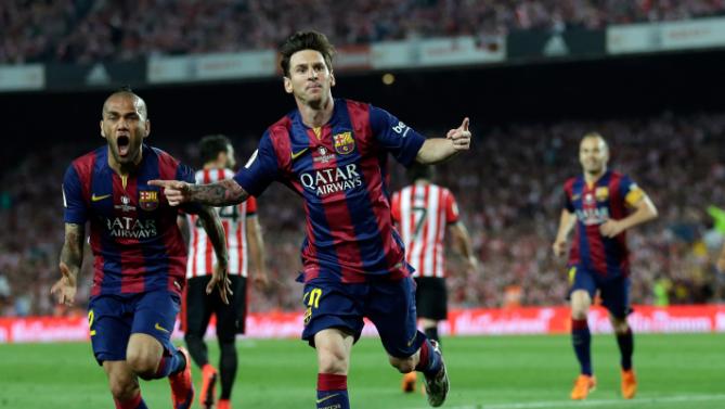 ميسي يقود برشلونة للفوز بكأس ملك إسبانيا
