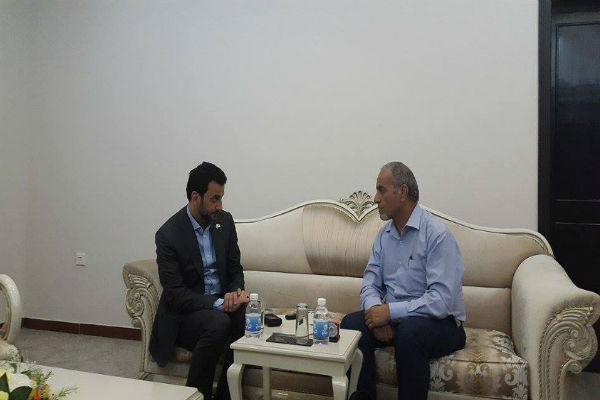 مراسل إيلاف عبدالجبار العتابي مع وزير الشباب والرياضة العراقي