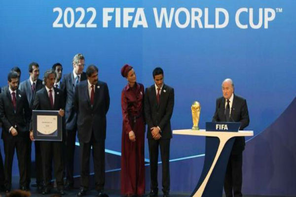 لحظة إعلان فوز قطر باستضافة مونديال 2022