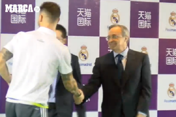 راموس يتجاهل رئيس ريال مدريد ويثير الجدل حول مستقبله