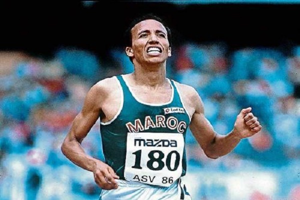 المغربي سعيد عويطة صاحب برونزية في سباق 1500 م في هلسنكي 1983