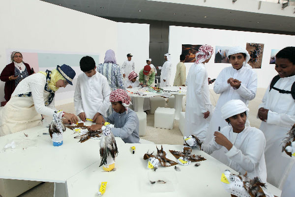 من فعاليات معرض أبو ظبي للصيد والفروسية والتراث
