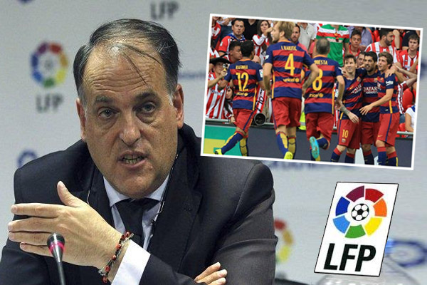 خافيير تيباس رئيس الليغا الإسبانية يؤكد استبعاد برشلونة من الدوري إذا نجحت كتالونيا بكسب استقلالها