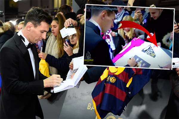ميسي يتجاهل التوقيع على قميص رونالدو بألوان ريال مدريد