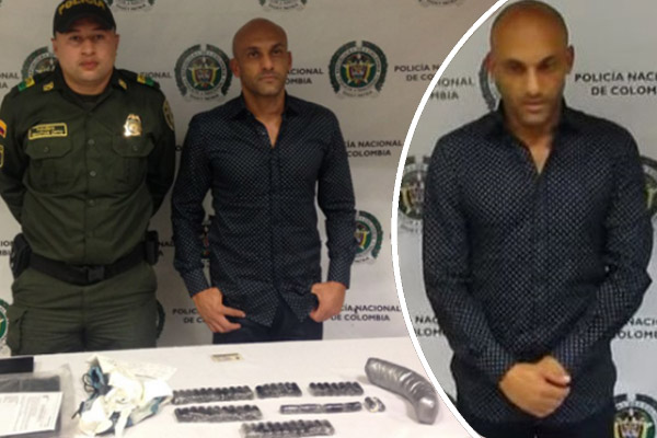 اعتقلت الشرطة الكولومبي السابق دييغو اوسوريو بتهمة حيازته لكمية من المخدرات 