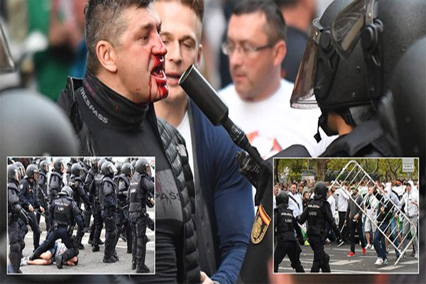 أسفرت أعمال الشغب والعنف التي تسبب فيها مشجعو نادي ليجيا وارسو البولندي في العاصمة الإسبانية في إصابة 12 شخصاً، بينهم ثلاثة شرطيين
