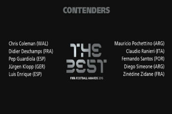 الفيفا يكشف قائمة المرشحين لجائزة أفضل مدرب في العام