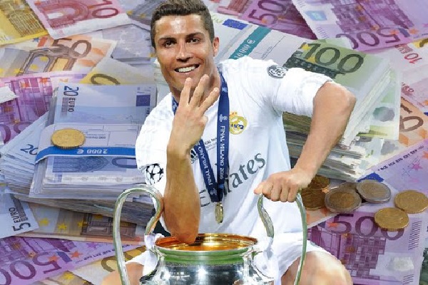 رونالدو أول لاعب في تاريخ كرة القدم يحقق إيرادات سنوية قدرها 100 مليون يورو