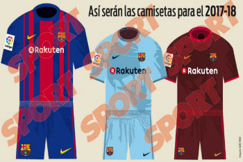 الكشف عن التصميم الجديد لقميص برشلونة للموسم المقبل