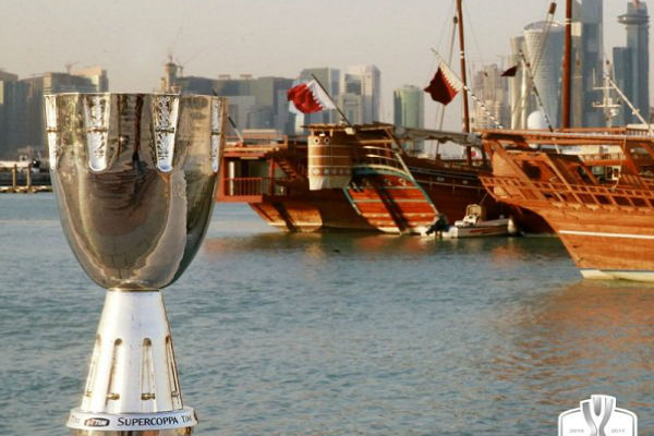 كأس السوبر الايطالي بين يوفنتوس وميلان في الدوحة