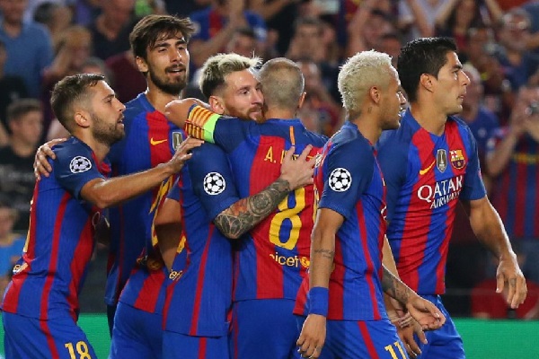 يعتبر الرقم التهديفي الذي حققه برشلونة في عام 2016 هو رابع أفضل رقم في تاريخ الأندية
