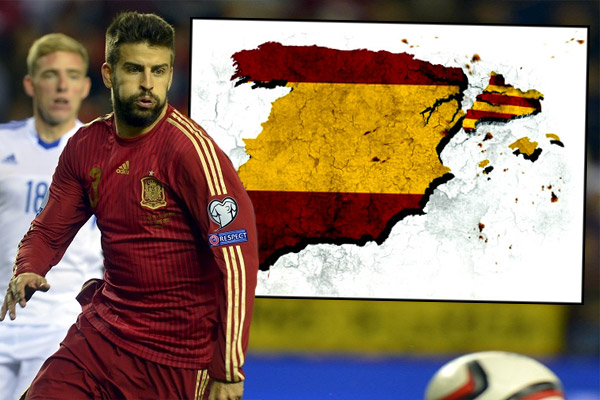 بيكيه يؤكد بانه يلعب لمنتخب إسبانيا في الوقت الحالي لانه يحمل الجنسةي الإسبانية 