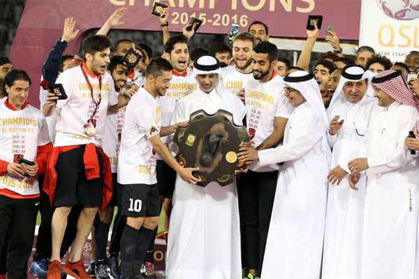 الريان بطلا للدوري القطري لكرة القدم للمرة الاولى منذ 21 عاما