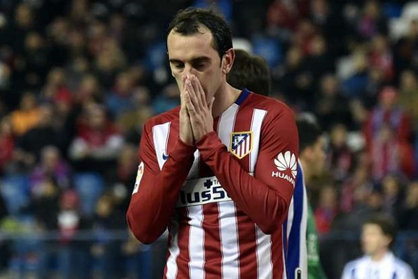 أتلتيكو مدريد قد يفتقد غودين من 3 إلى 4 أسابيع بسبب الإصابة