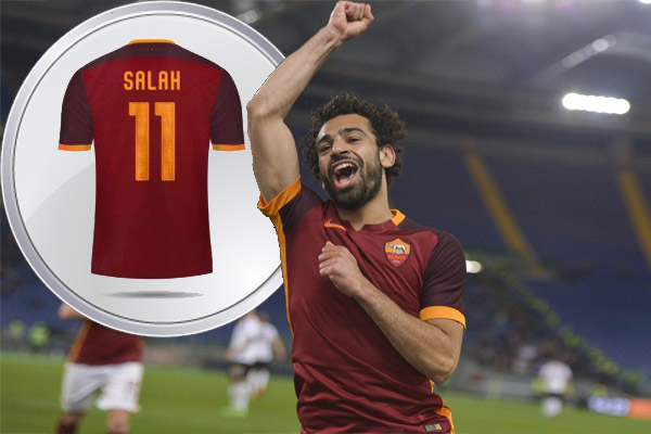 محمد صلاح في قائمة أكثر 10 قمصان مبيعاً لنادي العاصمة الإيطالية 