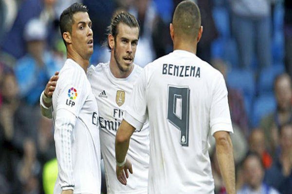 ثلاثي هجوم ريال مدريد: كريستيانو وبنزيما وغاريث بيل
