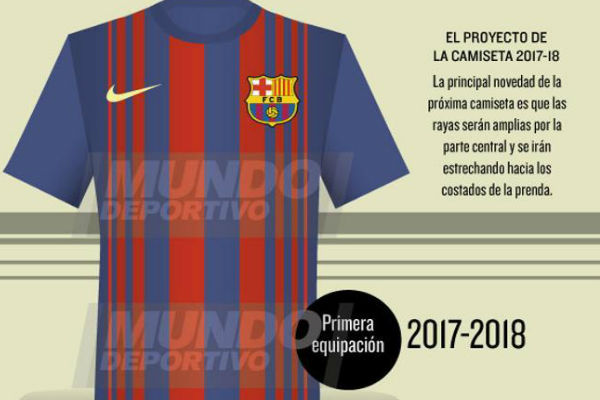 قميص برشلونة المقترح لموسم 2017/2018