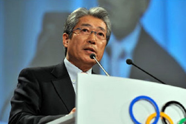 رئيس اللجنة الاولمبية اليابانية تسونيكازو تاكيدا