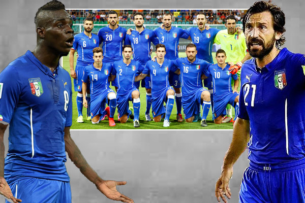 غياب بيرلو وبالوتيلي عن قائمة إيطاليا لكأس أوروبا