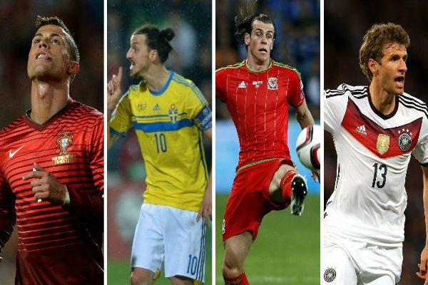 كريستيانو وإبراهيموفيتش وغاريث بيل وتوماس مولر من أبرز نجوم يورو 2016