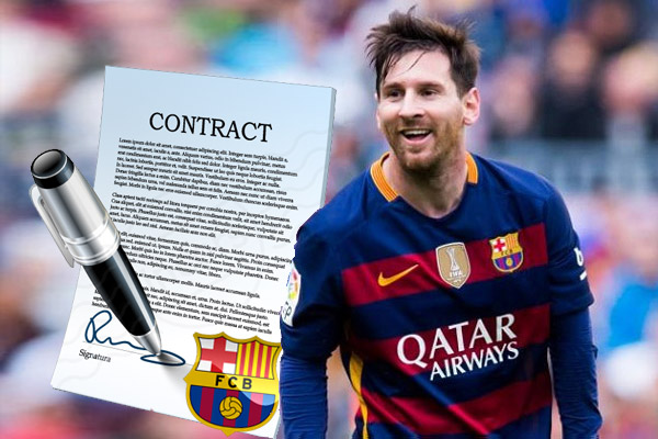 برشلونة قرر تمديد عقد ميسي حتى عام 2022 