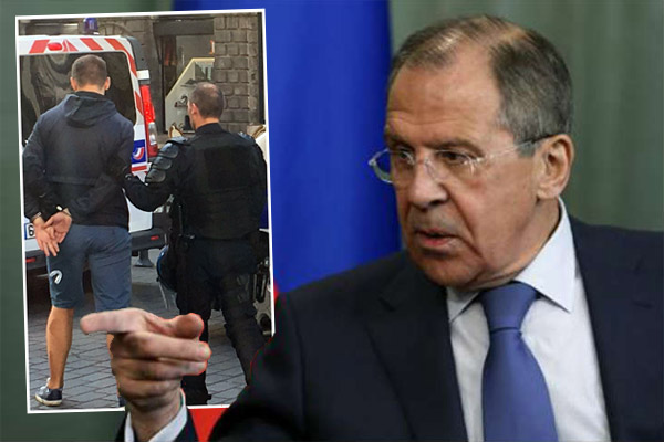 وزير الخارجية الروسي سيرغي لافروف غاضب من إيقاف الروس في فرنسا