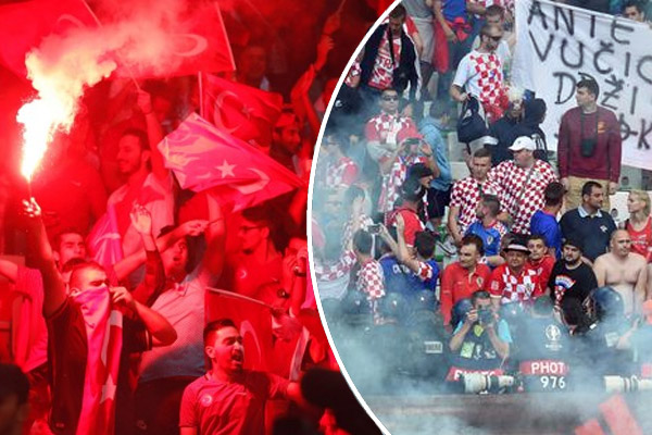 الاتحادين الكرواتي والتركي سيعرفان الاثنين العقوبات المتخذة ضدهما بعد احداث الشغب التي حصلت من قبل انصارهما 