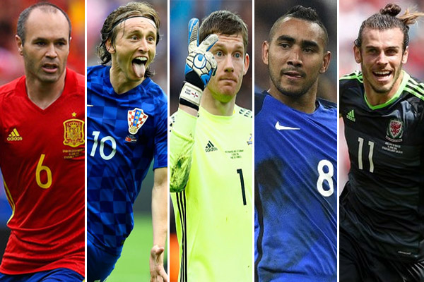 أبرز خمسة نجوم في الدور الأول من كأس أمم أوروبا