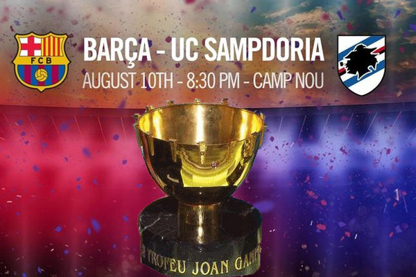 برشلونة يواجه سامبدوريا في كأس خوان غامبر