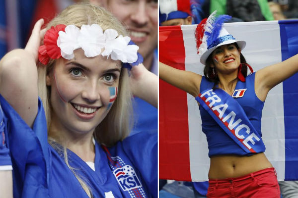 الجماهير الفرنسية انفجرت مع كل هدف لمنتخب بلادها أمام ايسلندا
