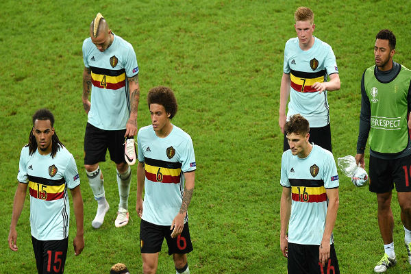 خيبة أمل واضحة على لاعبي منتخب بلجيكا