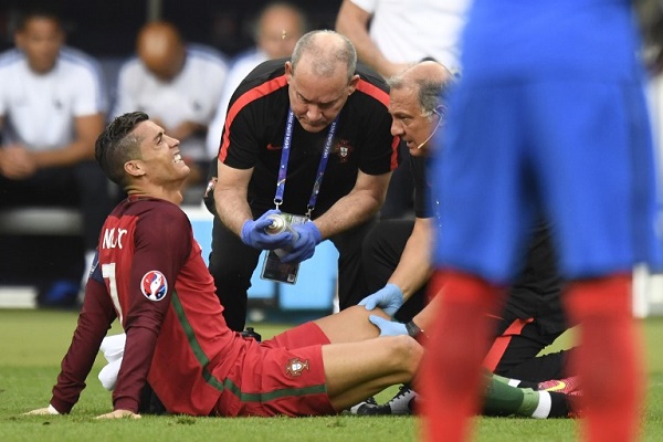 الإصابة تحرم رونالدو من استكمال نهائي كأس أوروبا