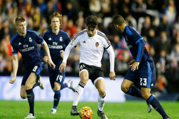 أندريه غوميز في مباراة سابقة ضد ريال مدريد